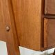 Bureau en chêne, piètement compas, 3 tiroirs, années 60