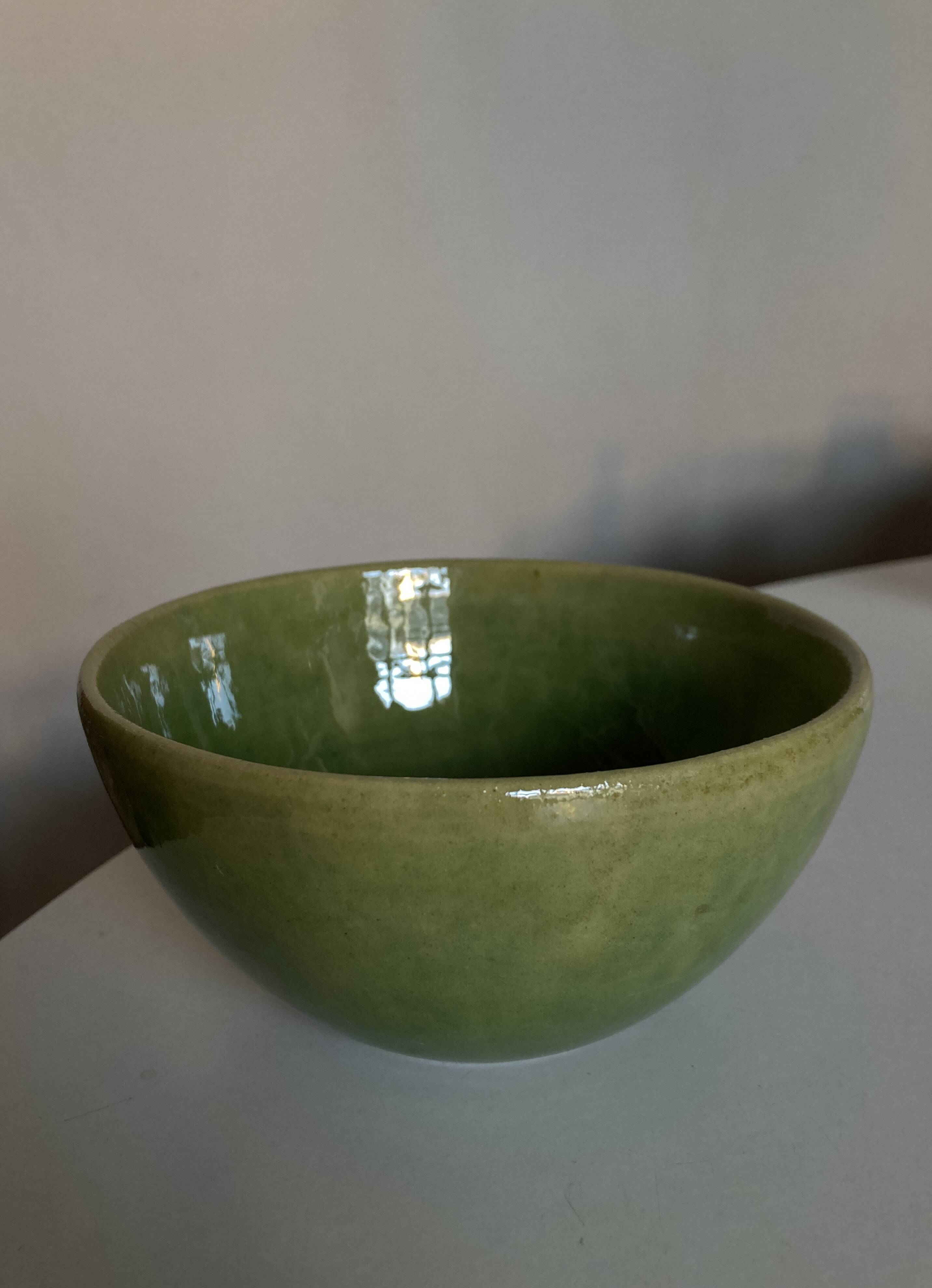Biot glazed earthenware salad bowl, 1960, diameter 14cm