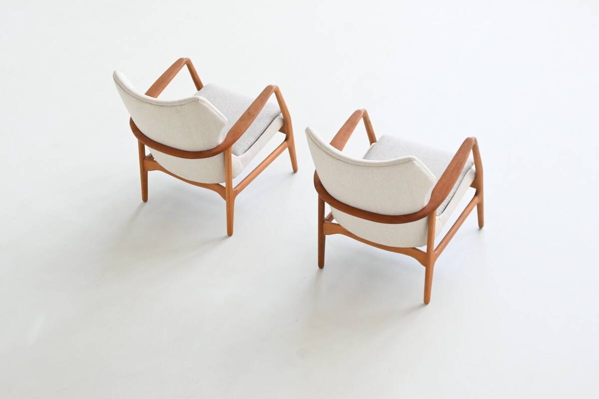 A. Madsen and H. Schubell Karen lounge chairs Bovenkamp Netherlands 1960