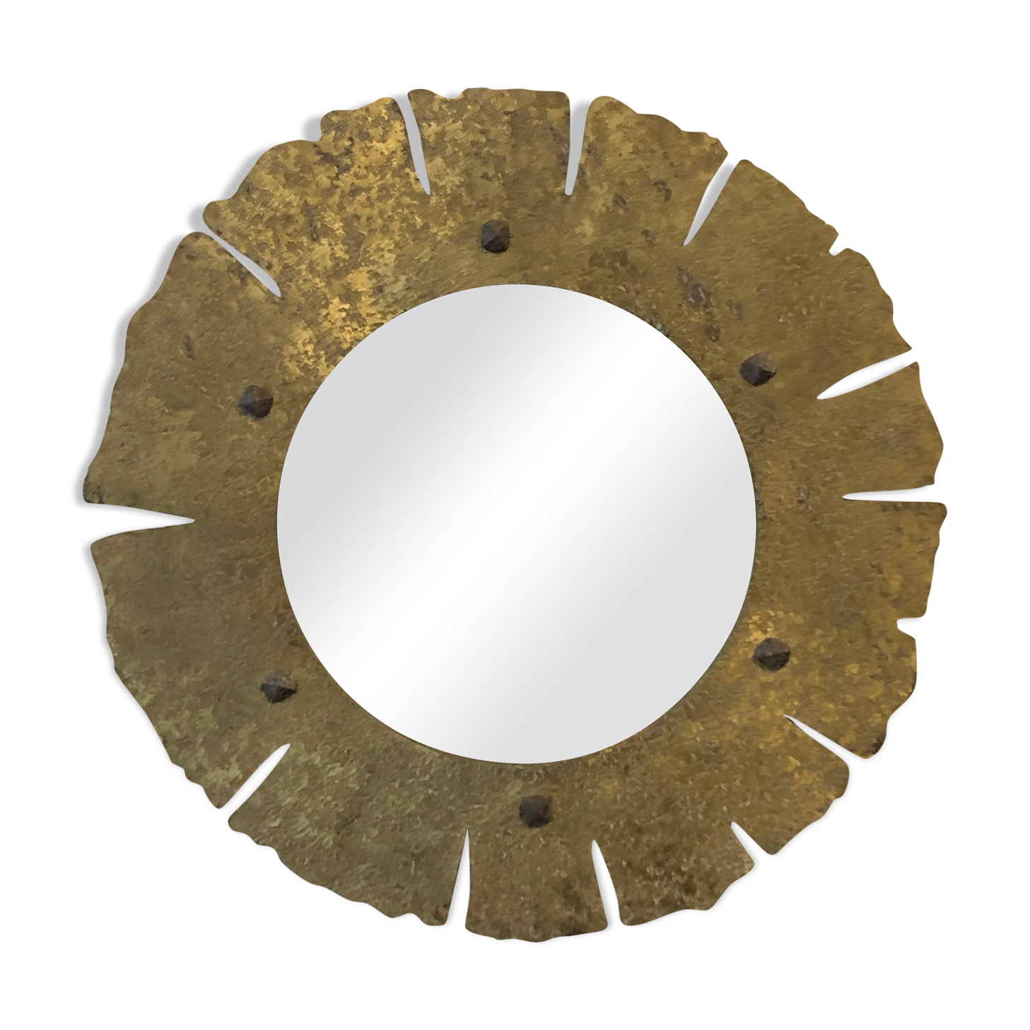 20th round brass mirror and oxidized diamond tips