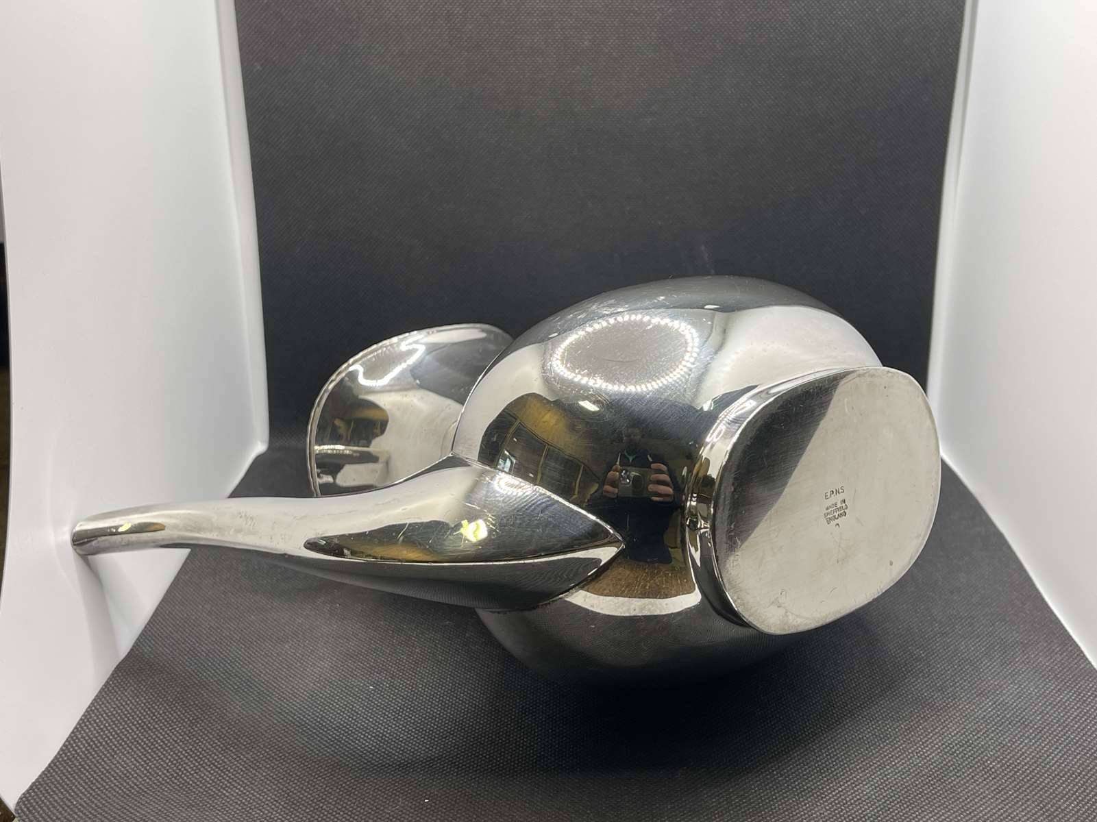 English silver metal jug from the 1930s