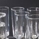 Set of 6 transparent glass flutes/coupes in very good condition.
