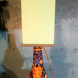 19th century Gien ceramic lamp