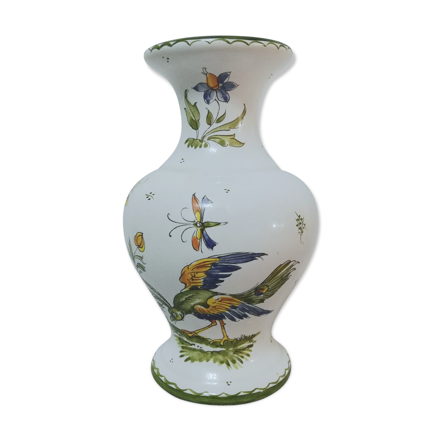 Vase in faience of Moustiers height 18 cm