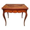 Table à jeu en marqueterie style Louis XV