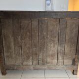 Buffet 2 portes 2 tiroirs, campagnard, style Louis XV