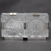 Pair of mid-century Czech glass wall lights by Kamenický Šenov