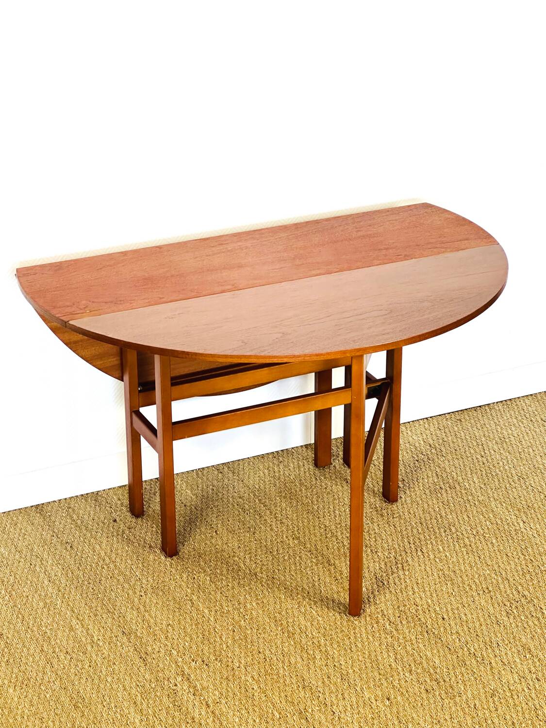 Scandinavian teak folding dining table