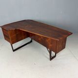 1960s Peter Løvig Nielsen 'Boomerang' Desk Hedensted Møbelfabrik