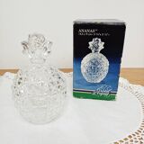 Bonbonnière ananas en cristal d'Arques