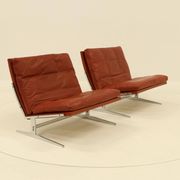 2 Easy Chairs Model BO 561 by Preben Fabricius & Jorgen Kastholm for BO-EX 1960s