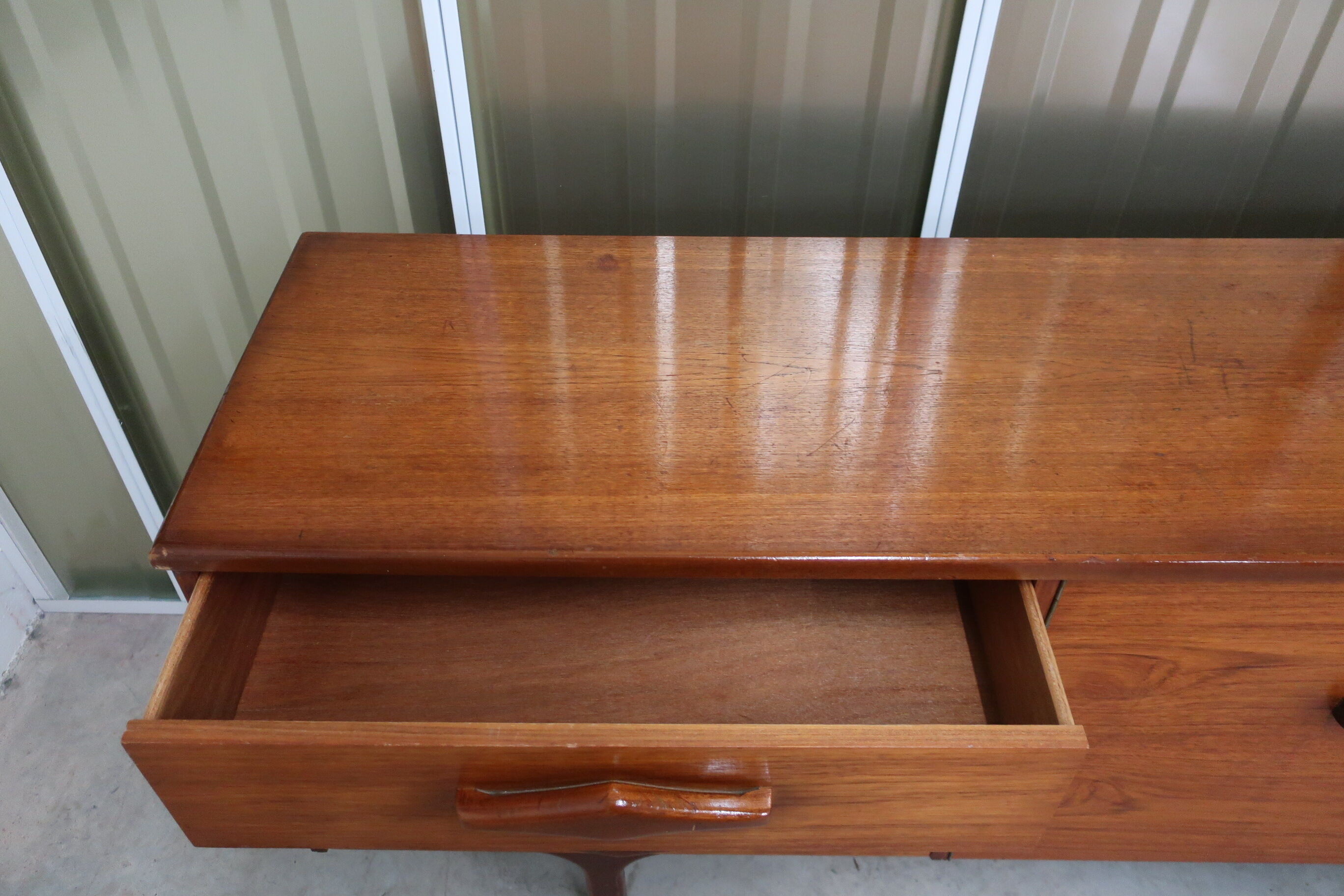 Atypical sideboard 1960s teak