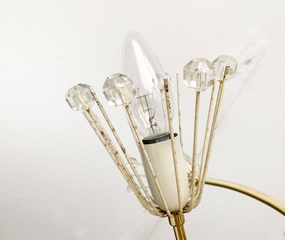 Austrian flower chandelier by Emil Stejnar for Rupert Nikoll, Vienna, Austria, 1950s.