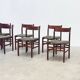 Ensemble de six élégantes chaises de salle à manger italiennes