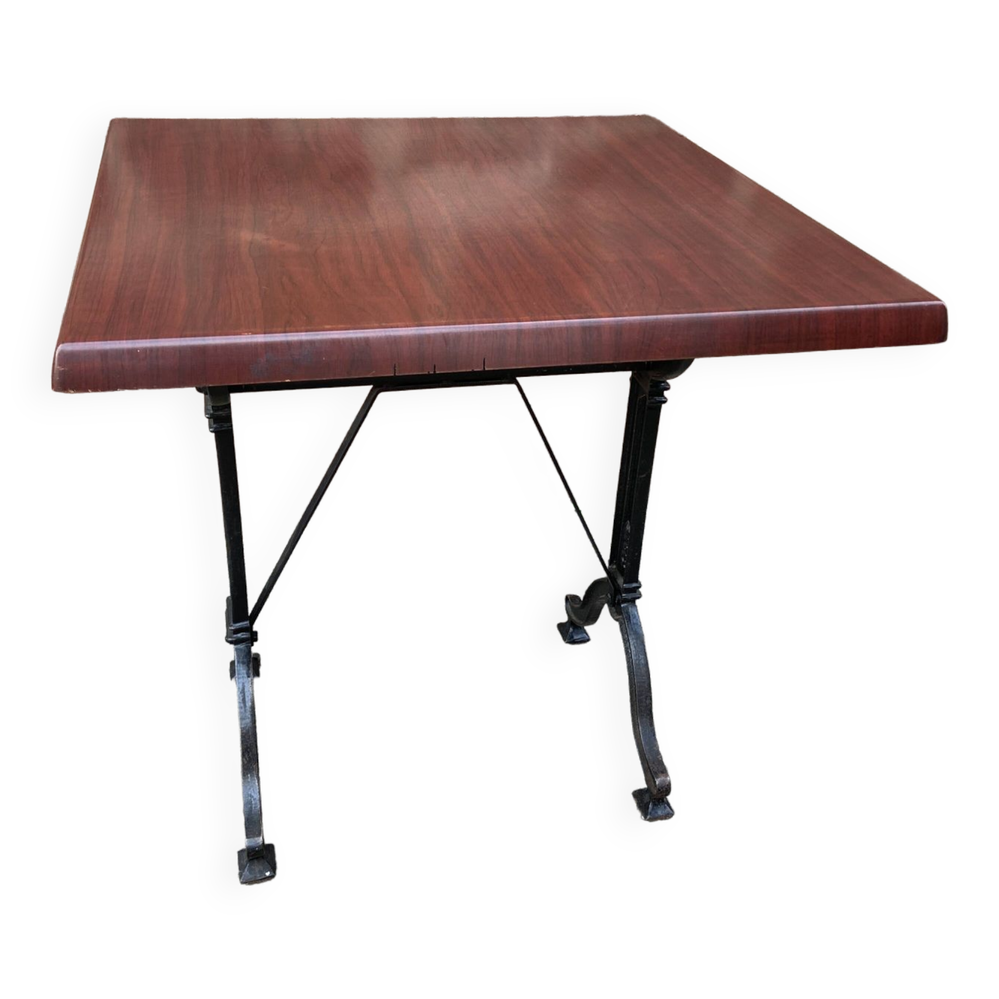 Parisian cast iron bistro table Mid-century French Paris café Montmartre bistro table 80s