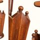 Porte-parapluies en bois massif sculpté, art deco