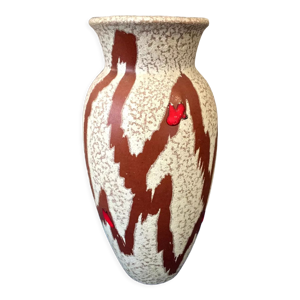 Vase vintage en céramique - emaux