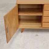 U-458 oak sideboard by Jiri Jiroutek for Interier Praha 1960