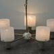Lustre suspension Vintage Design Perplex 5 feux