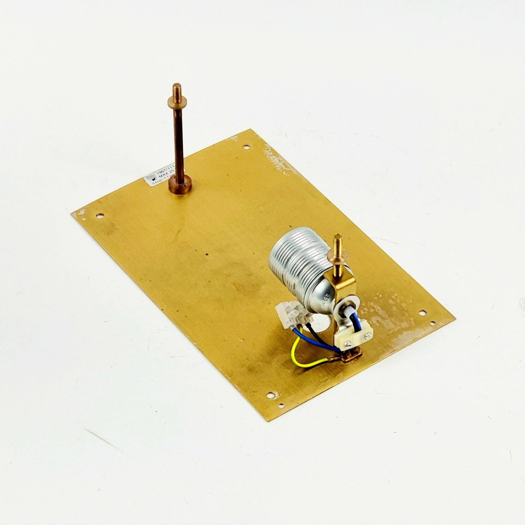 Mid-Century Scandinavian Glass & Brass Wall Lamp - C. Fagerlund, Orrefors