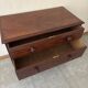 English mahogany commode