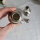 Salt and Pepper Shaker Set in Silver-Plated Metal