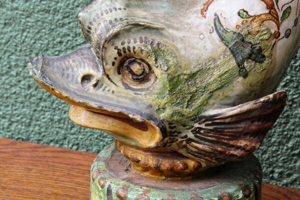 Aiguière dauphin, 19ème, style Renaissance, Molaroni Pesaro