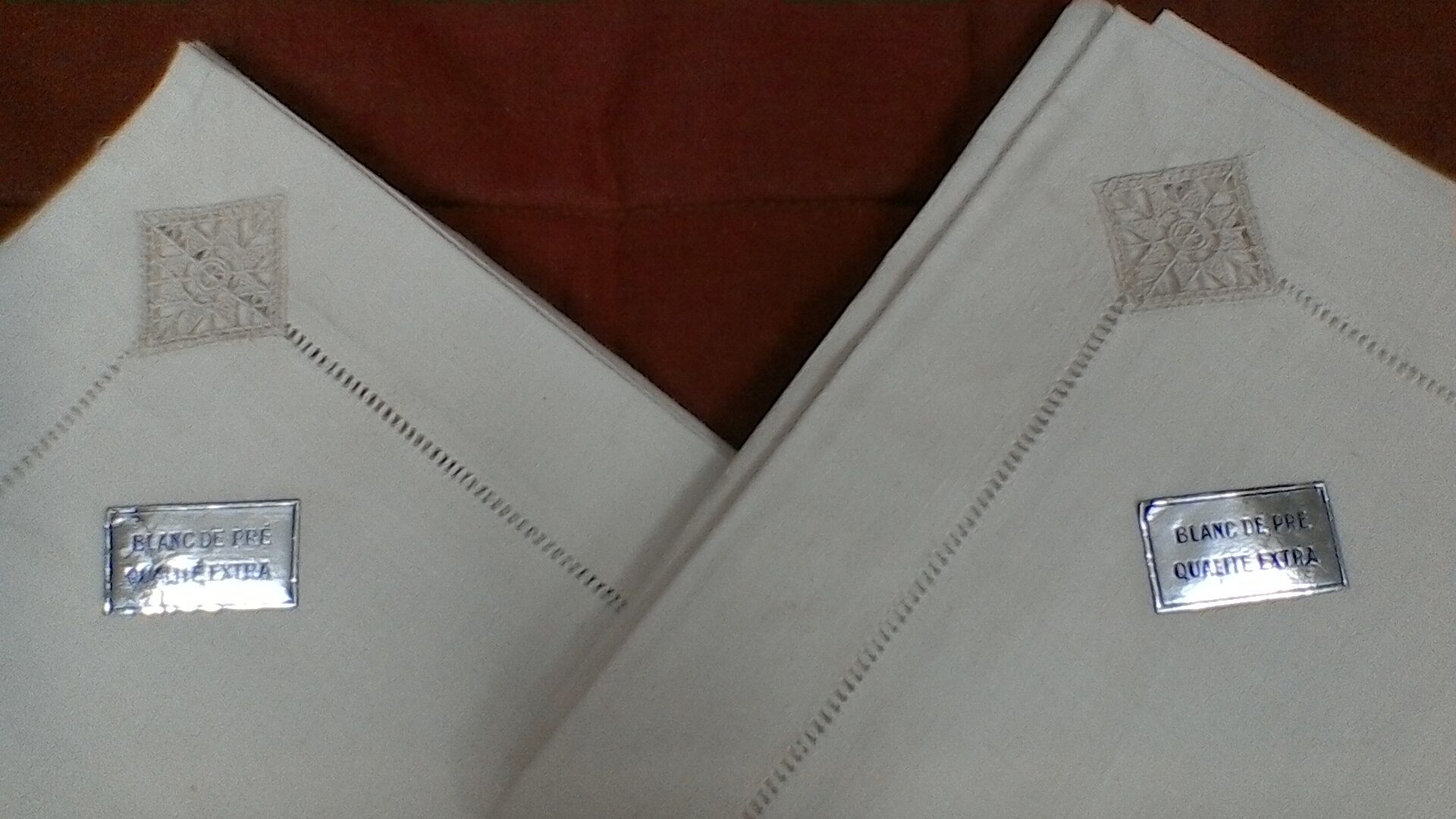 Linen pillowcases, vintage