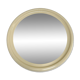 Round mirror in cream plastic, French house Syla, 70s