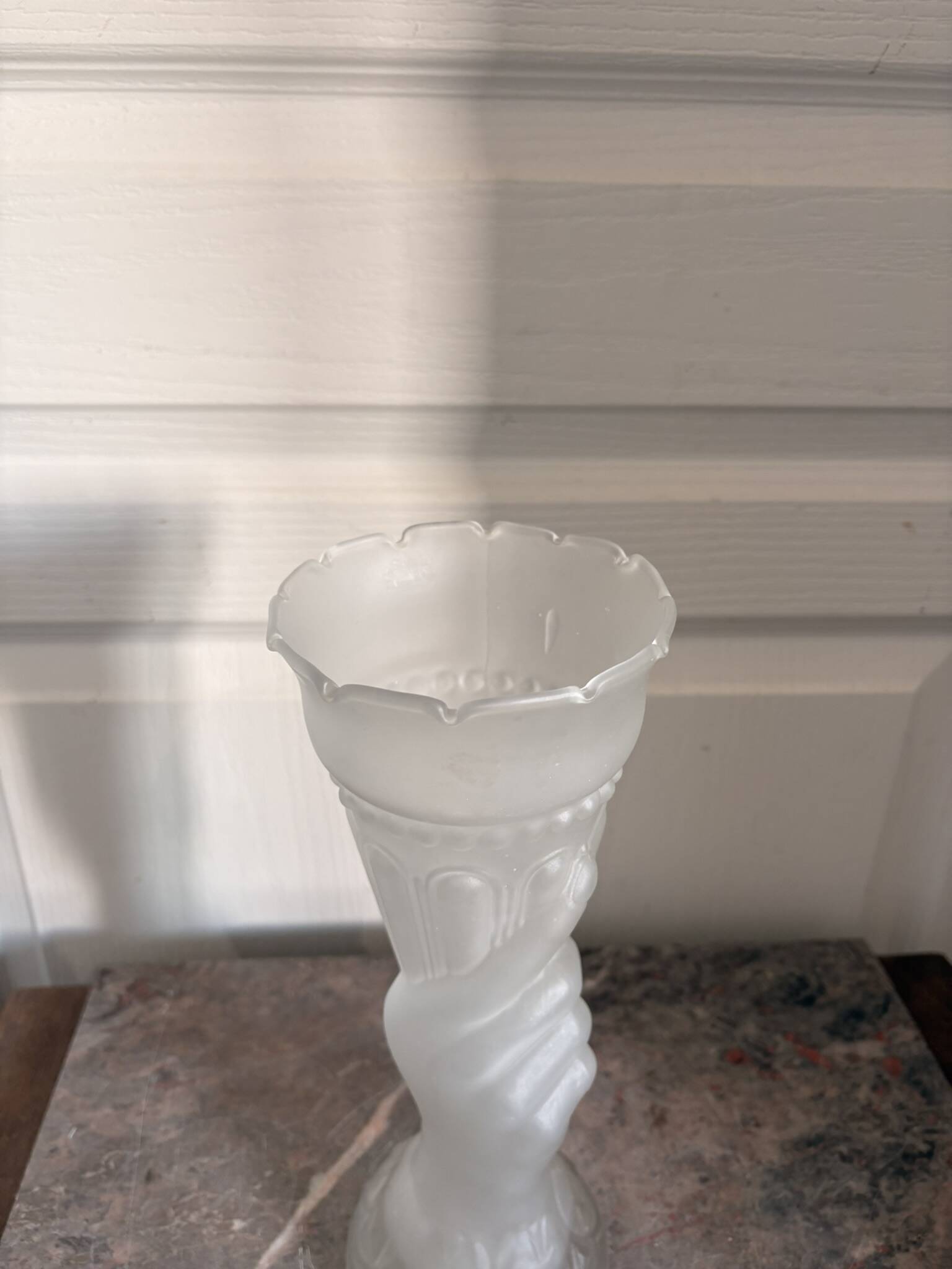 Vintage Art Deco Hand Blown LEGRAS Glass Vase