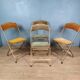 Ensemble de 4 chaises pliantes vintage