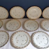 Suite of 12 flat plates Limoges