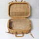small vintage rattan suitcase