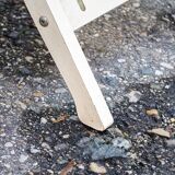 Reguitti folding garden table in wood with chairs, 1970s, set of 5