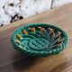 Woven ceramic fruit bowl or dish from Vallauris