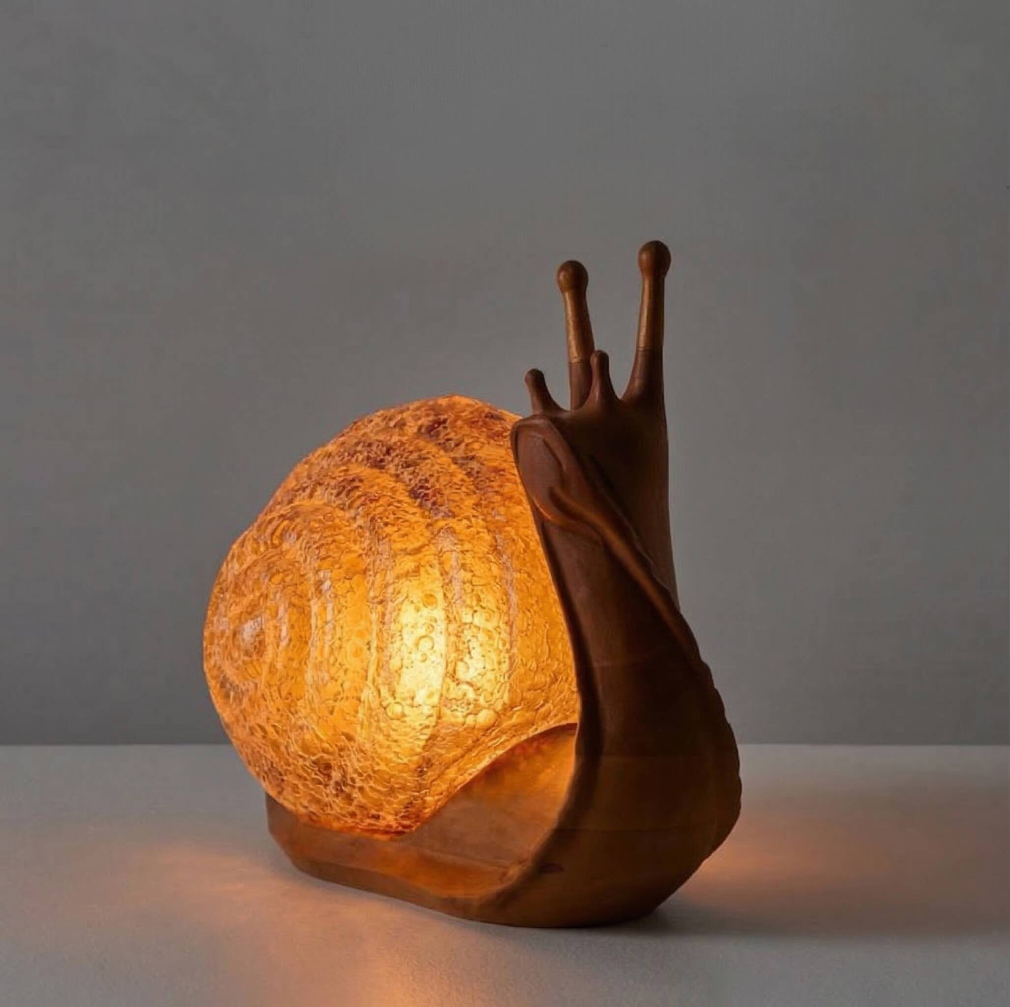 Snail Design Table Lamp - Marzio Cecchi, Murano glass 1960