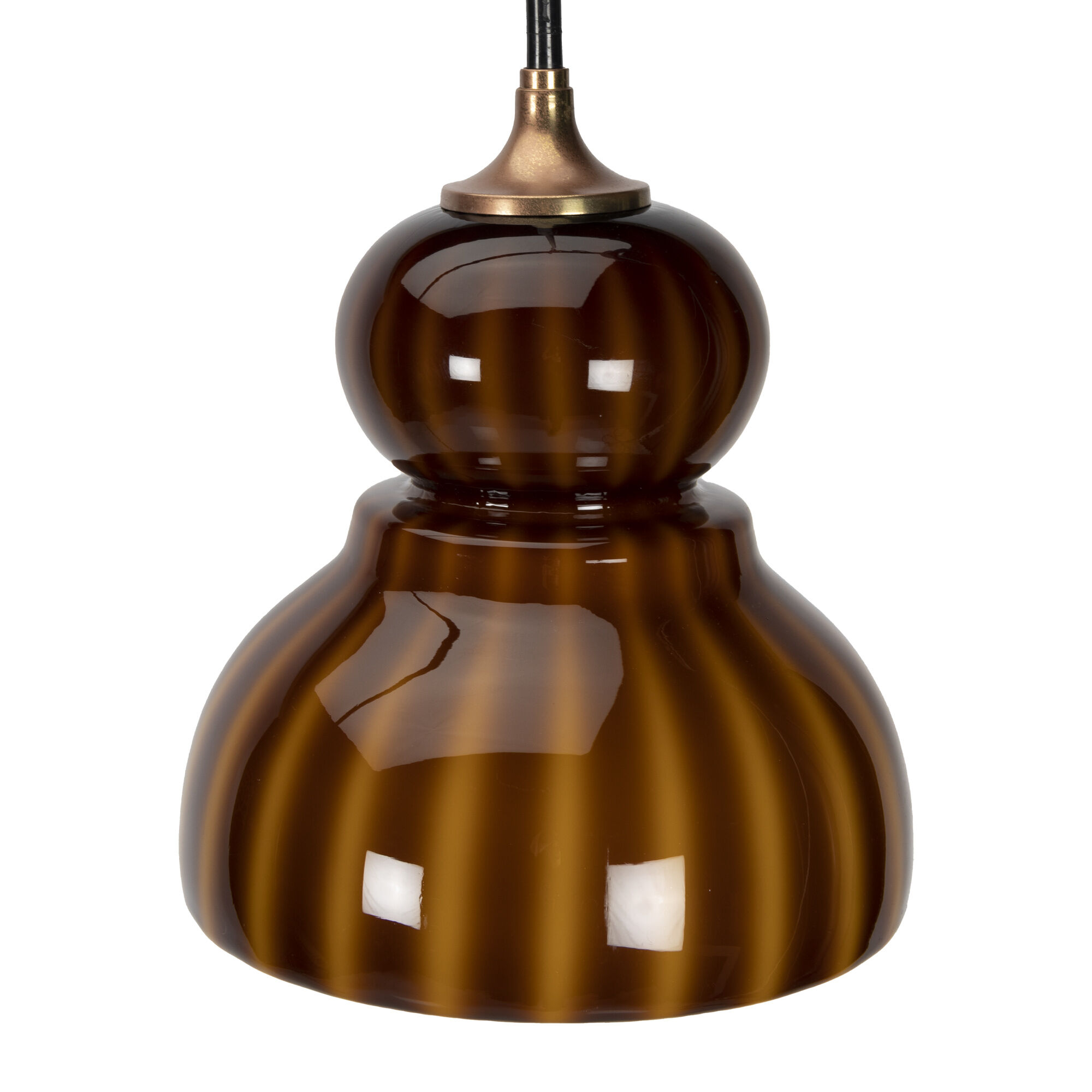 2-tone-brown space age pendant lamp