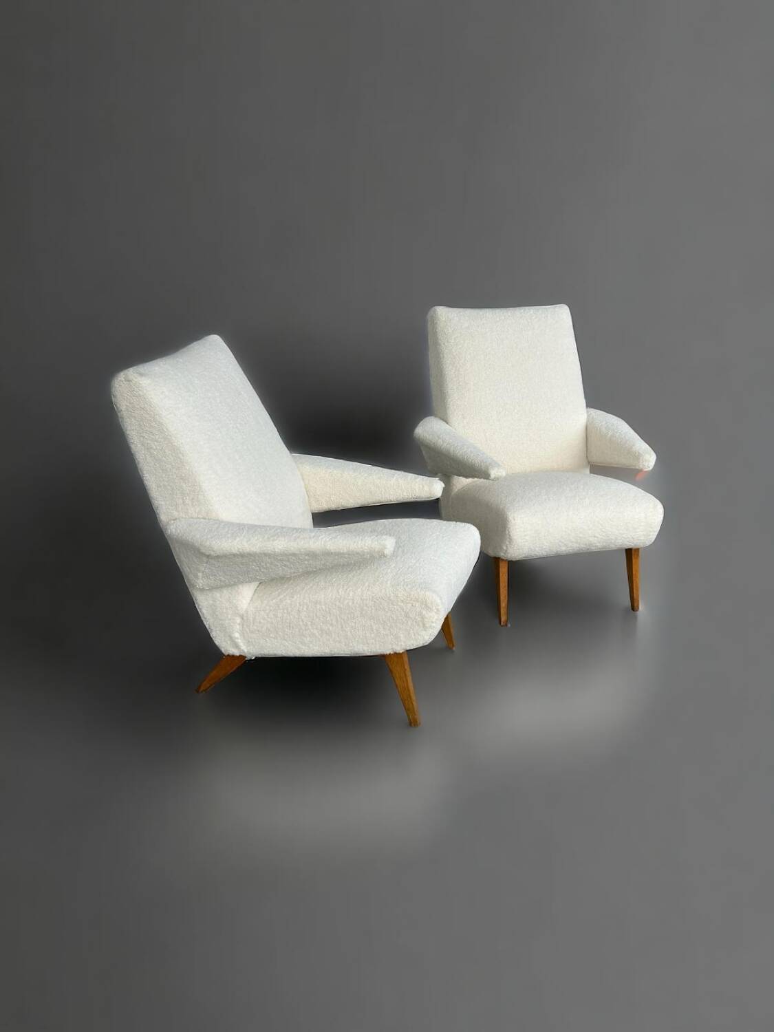 Pair of vintage armchairs from the 1950s-60s refurbished