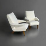 Pair of vintage armchairs from the 1950s-60s refurbished
