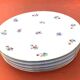 5 assiettes plates anciennes Porcelaine P.N France