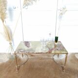 Golden and onyx coffee table