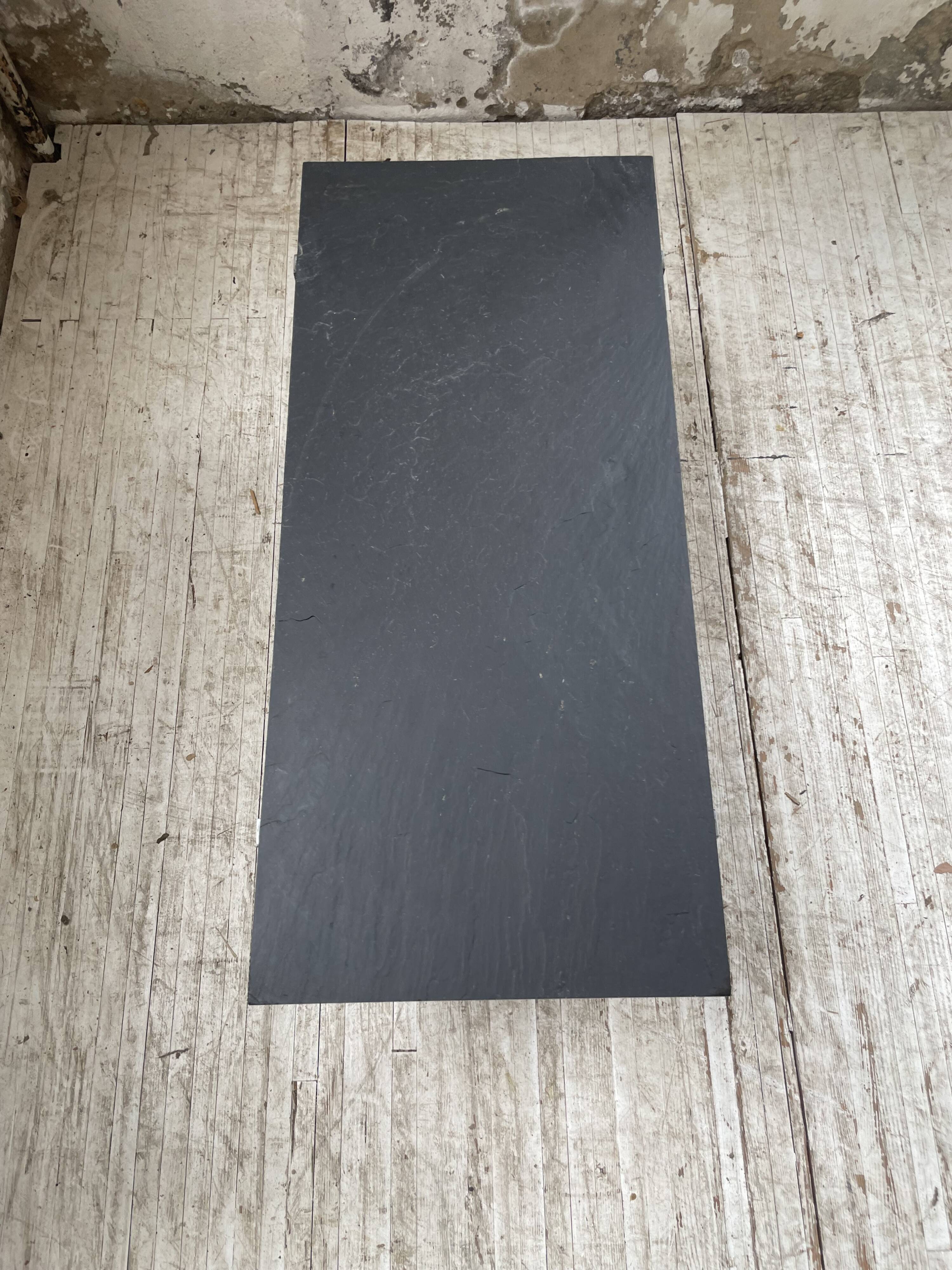 1950s slate coffee table