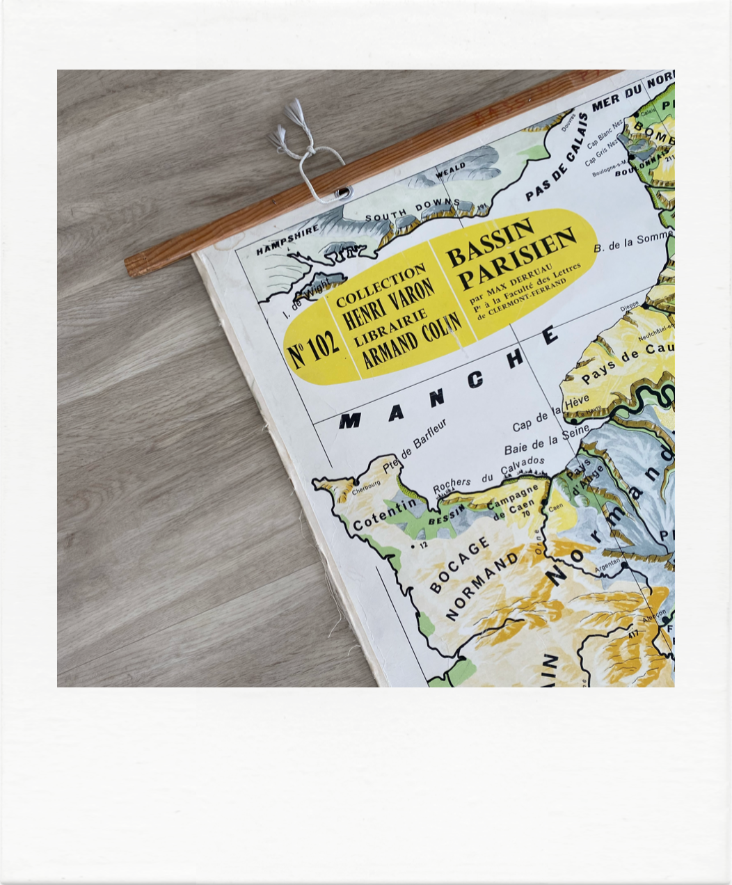 Carte scolaire ancienne Bassin parisien