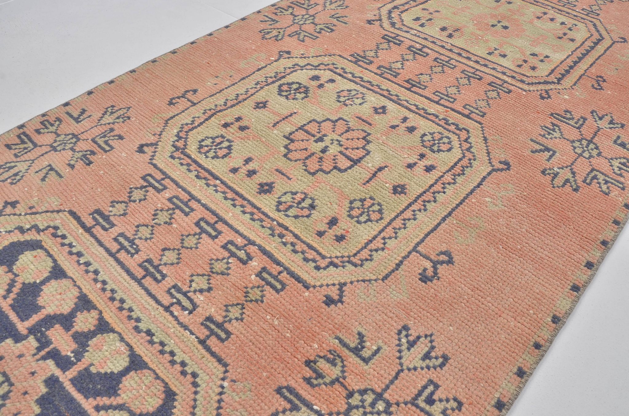 Tapis de couloir vintage turc 2482