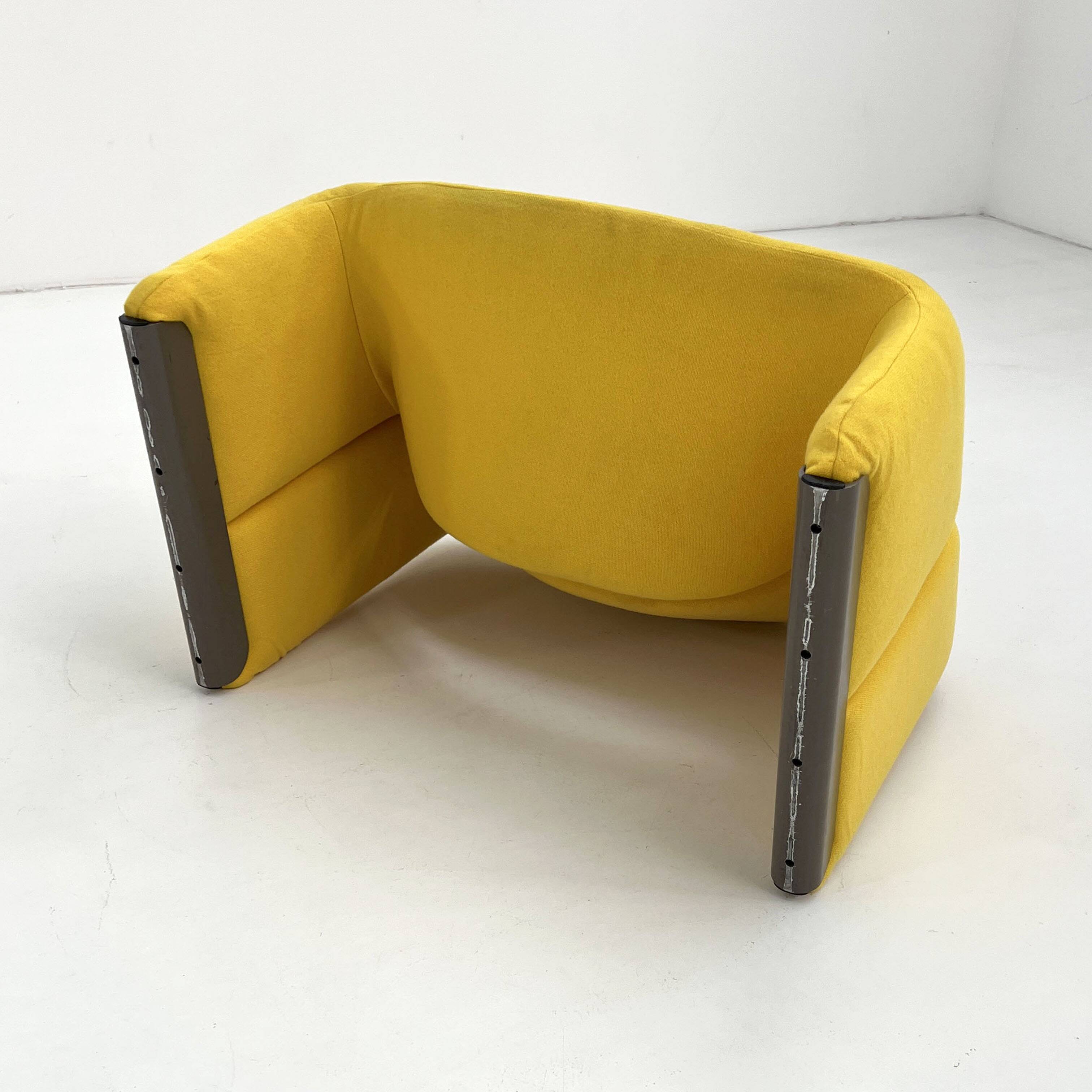 Fauteuil Jaune F598 Groovy de Pierre Paulin pour Artifort, 1970