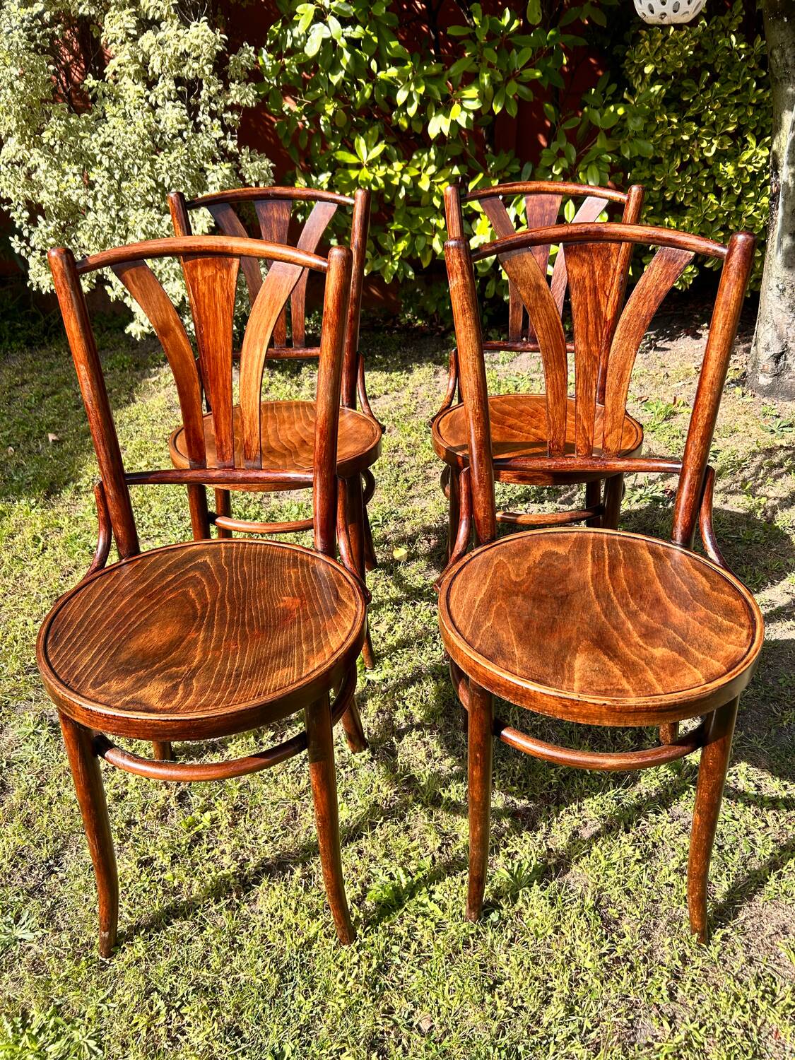 4 bistro chairs 1950