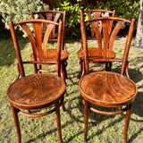 4 bistro chairs 1950