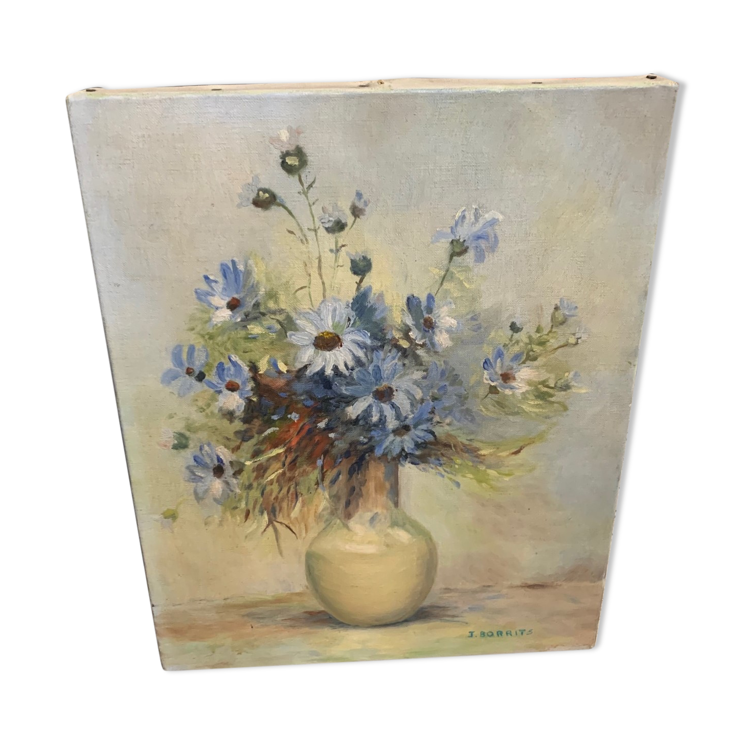 Oil on canvas bouquet of flowers