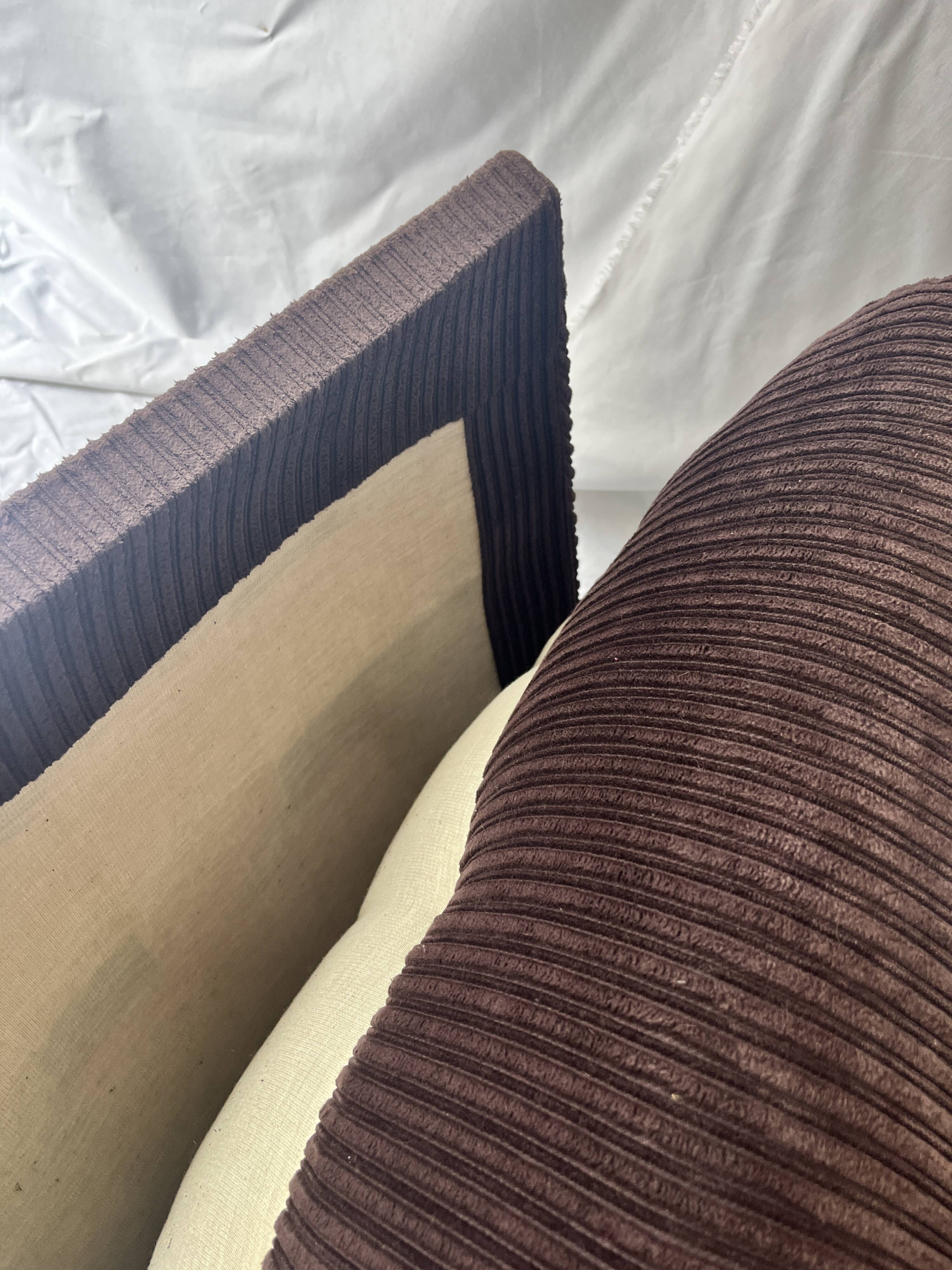 Corduroy fireside chair, 1970s