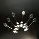 6 small spoons with porcelain medallion